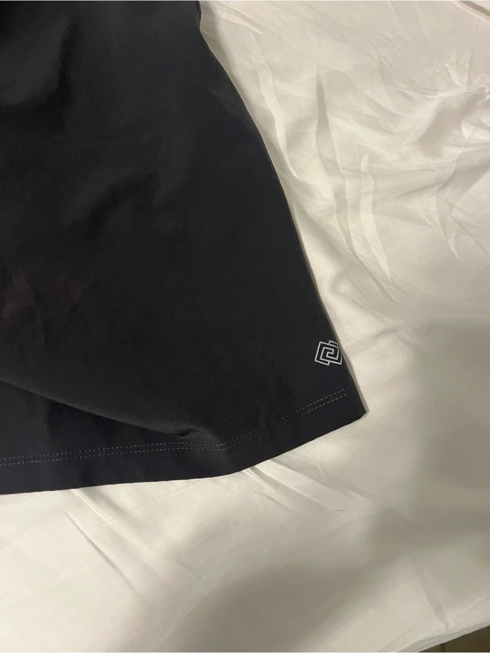 ZELOS Flex Men's Black Athletic Shorts with Liner and Drawstring size L